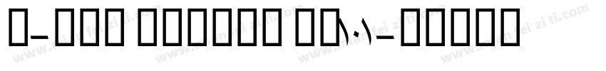 A-OTF Gothic MB101字体转换